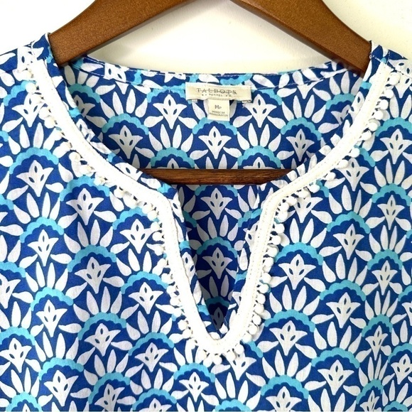 Talbots tunic top with 3/4 length sleeves and v-neck, 💯 cotton, petite size - Picture 6 of 10